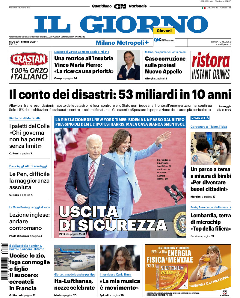 Prima-pagina-il giorno-edizione-di-oggi-